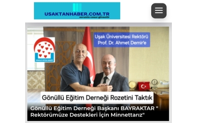 Dernek Başkanımız Bayraktar 