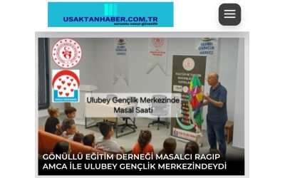 GÖNÜLLÜ EĞİTİM DERNEĞİ MASALCI RAGIP AMCA İLE ULUBEY GENÇLİK MERKEZİNDEYDİ