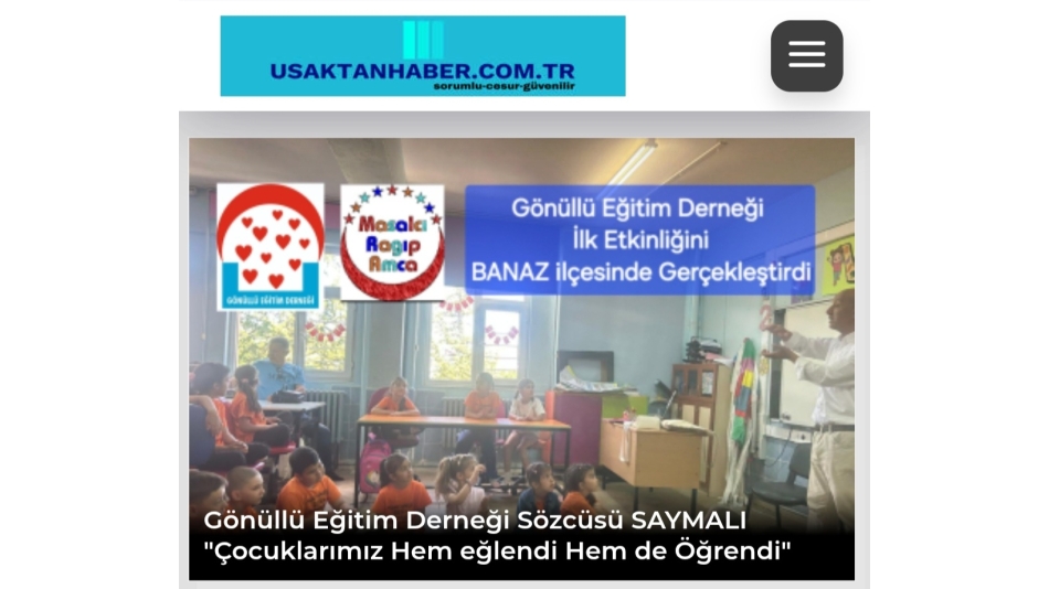 Gönüllü Eğitim Derneği Sözcüsü SAYMALI 